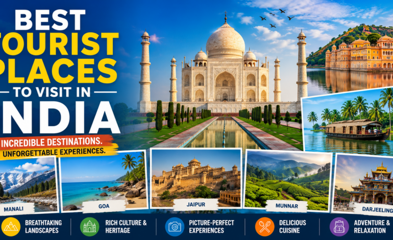 Best Tourist Places to Visit in India for an Amazing Vacation