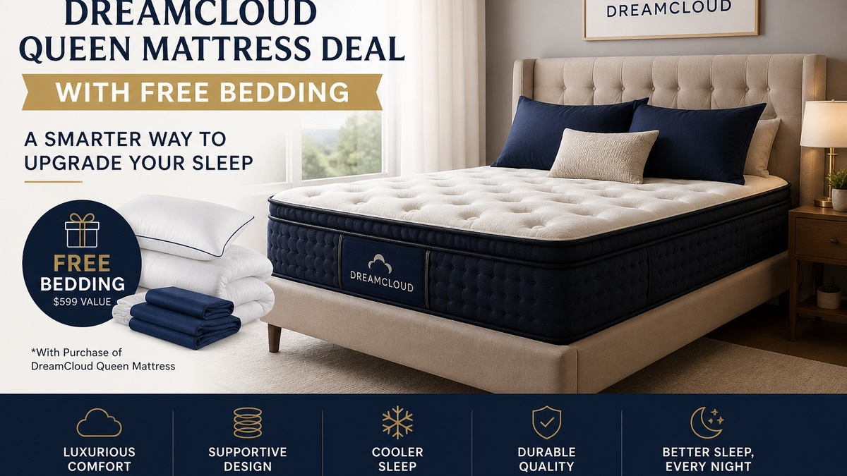 DreamCloud Queen Mattress Deal with Free Bedding: A Smarter Way to Upgrade Your Sleep