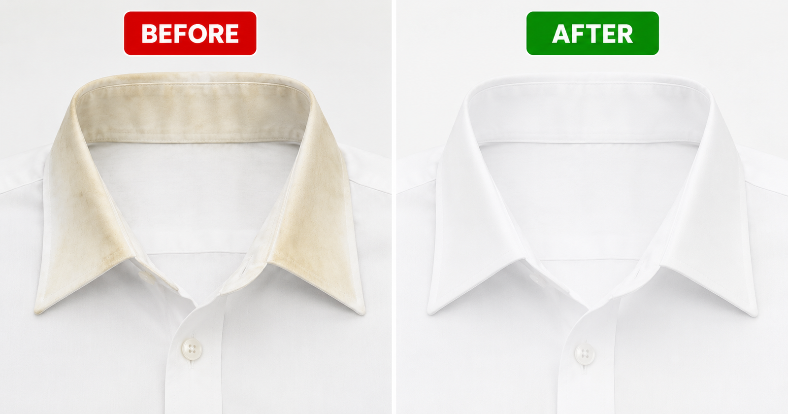 Easy Ways to Remove Black and Yellow Stains from Shirt Collars