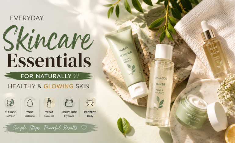 Everyday Skincare Essentials for Naturally Healthy & Glowing Skin