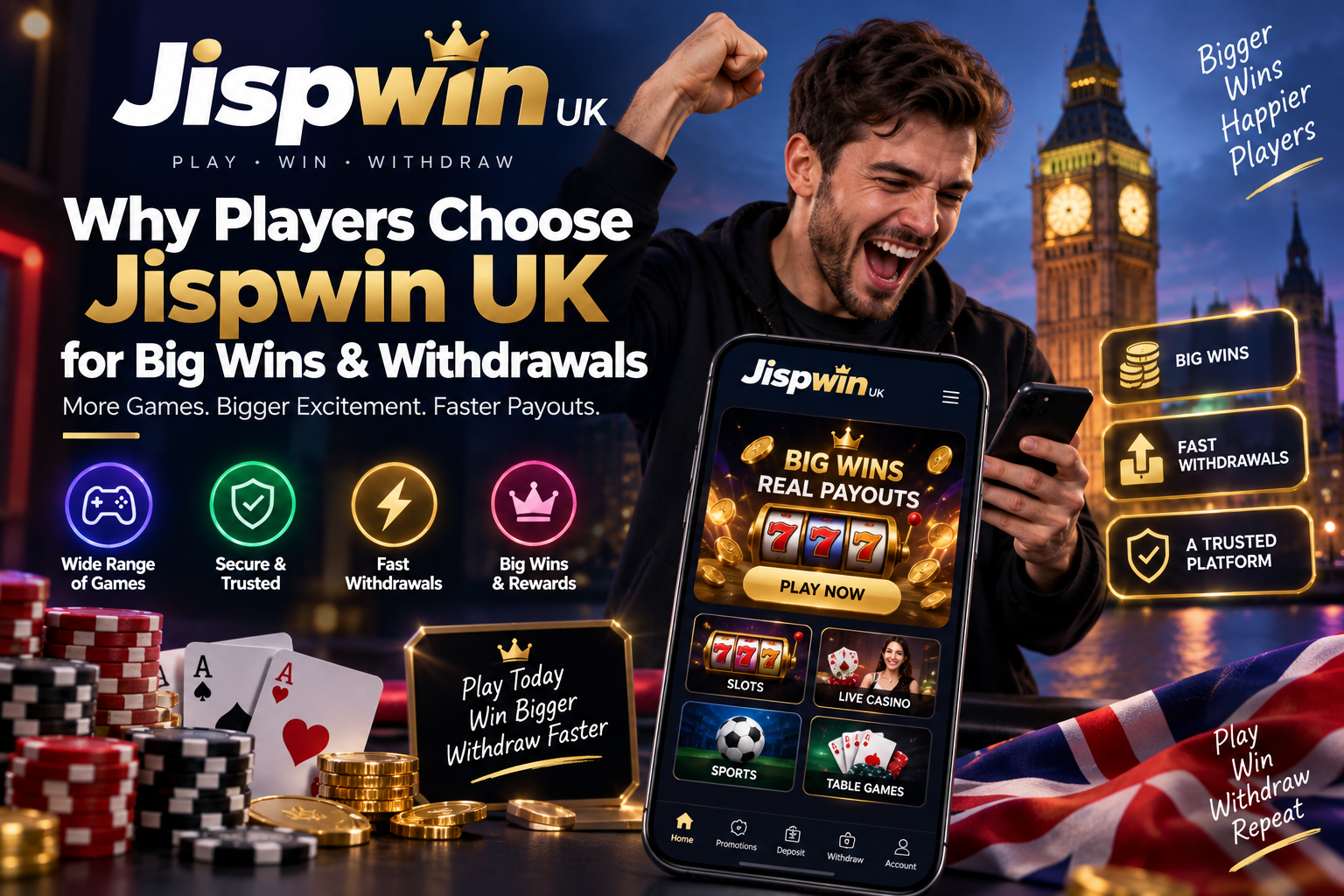 Jispwin UK for Big Wins & Withdrawals