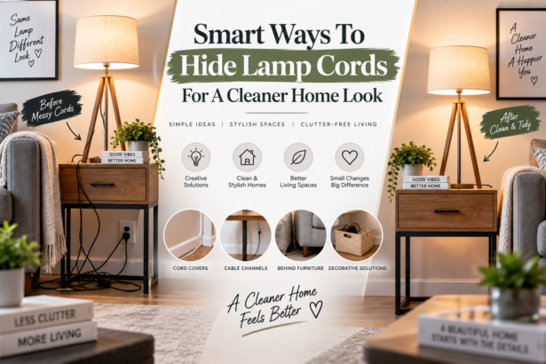 Smart Ways To Hide Lamp Cords For A Cleaner Home Look