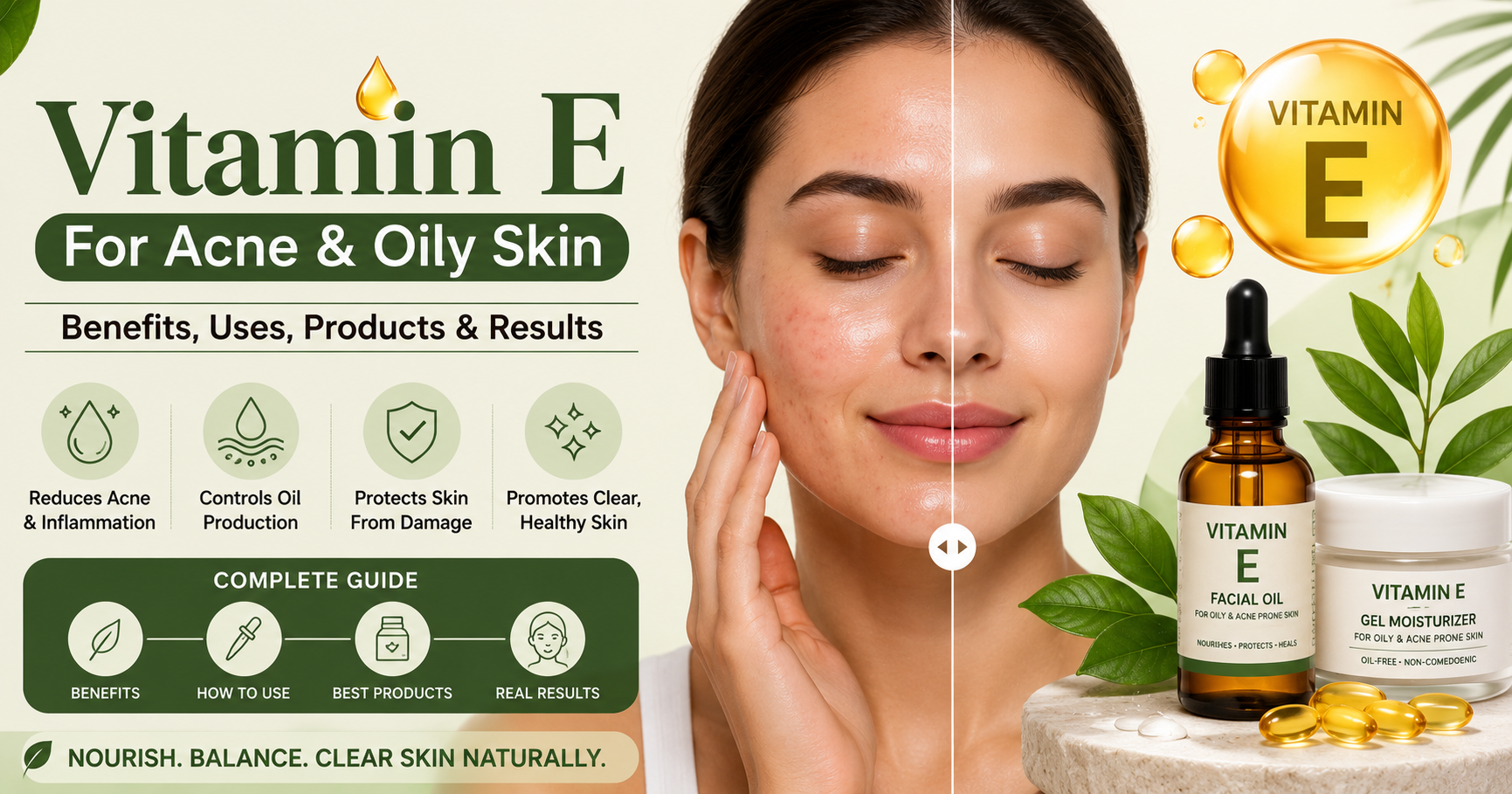Vitamin E for Acne & Oily Skin: A Guide