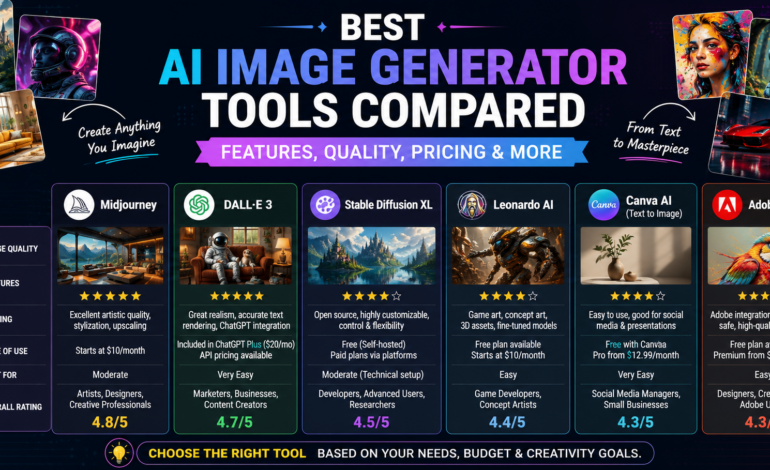 Best AI Image Generator Tools Compared