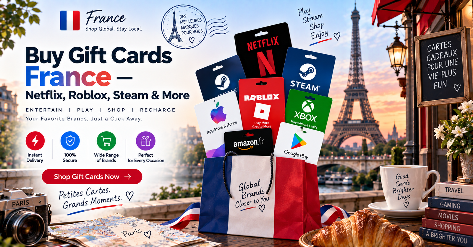 Buy Gift Cards France